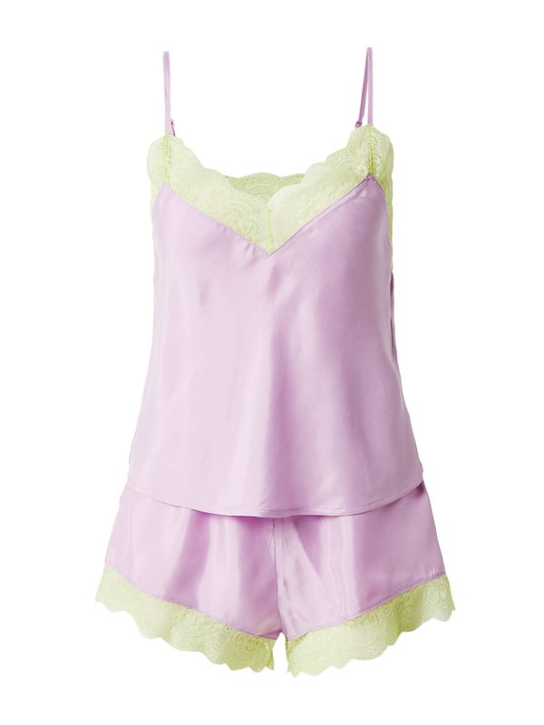 Dora Larsen Dora Larsen Kratke hlače za spavanje 'GIGI'  svijetlozelena / ljubičasta