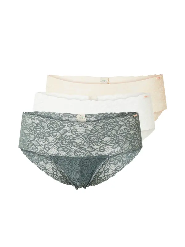 Dorina Dorina Slip  bež / tamno zelena / bijela
