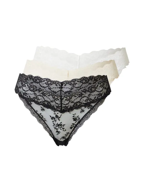Dorina Dorina Tanga gaćice  bež / crna / bijela