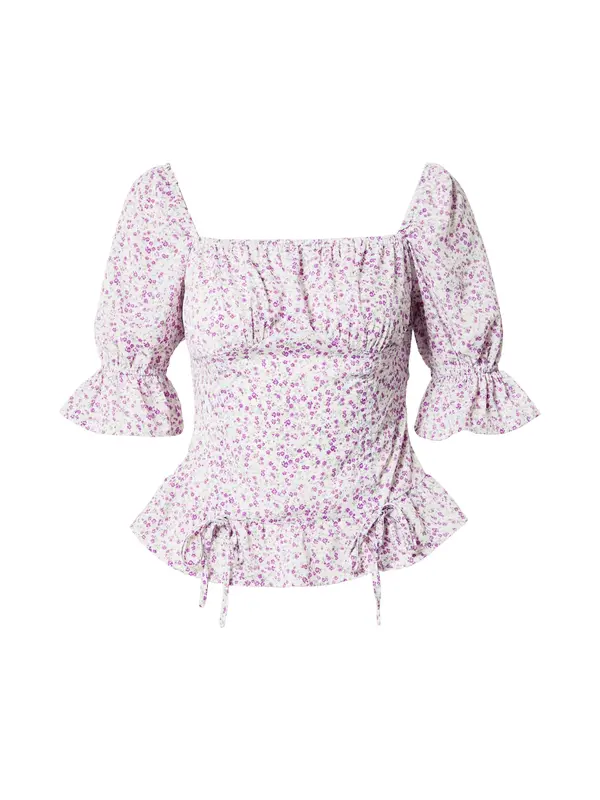 Dorothy Perkins Dorothy Perkins Bluza 'Ditsy'  boja pijeska / svijetložuta / svijetloljubičasta