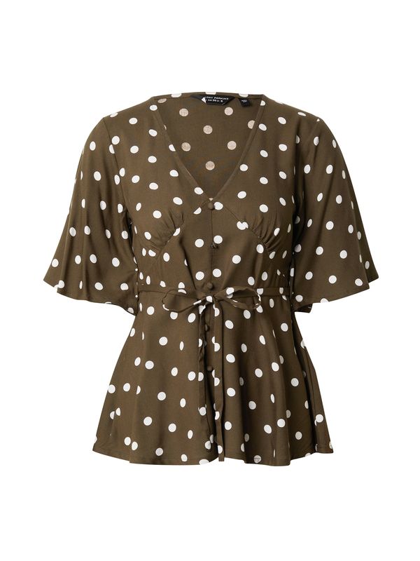 Dorothy Perkins Dorothy Perkins Bluza  kaki / bijela