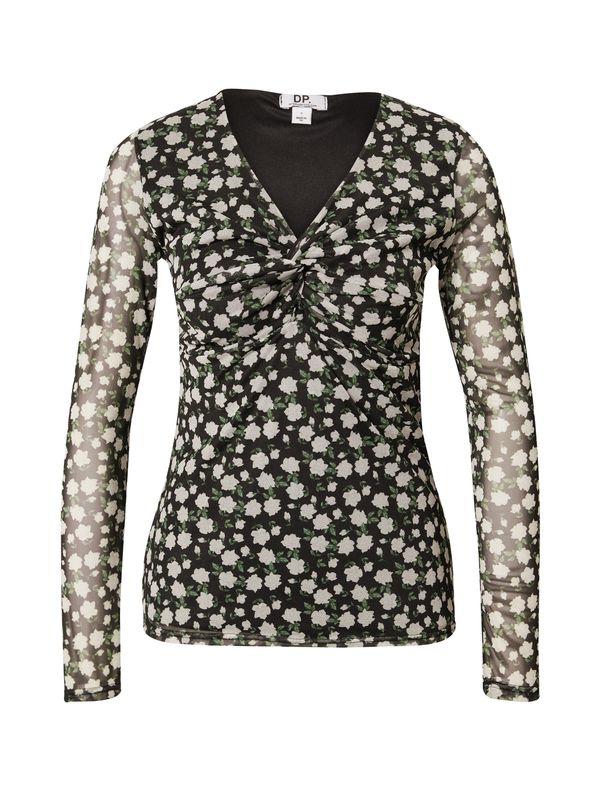 Dorothy Perkins Dorothy Perkins Bluza  svijetlosiva / tamno zelena / crna