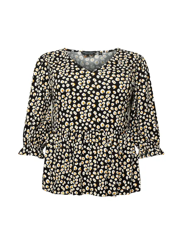 Dorothy Perkins Curve Dorothy Perkins Curve Bluza  narančasto žuta / crna / bijela