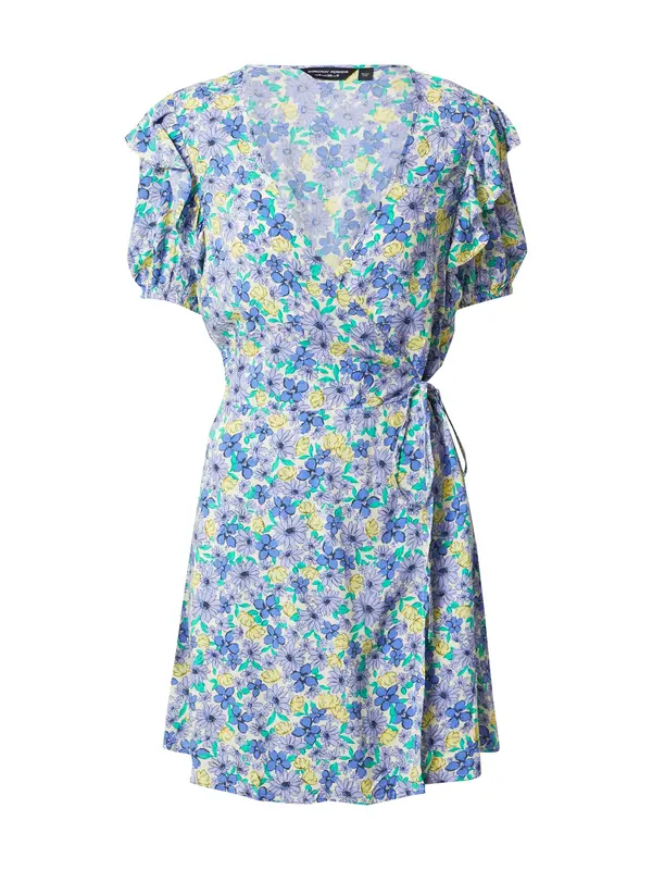 Dorothy Perkins Dorothy Perkins Haljina  sivkasto plava / tamno plava / žuta / žad / bijela