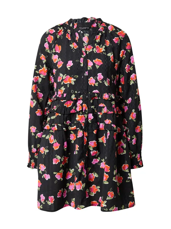 Dorothy Perkins Dorothy Perkins Košulja haljina  svijetlozelena / roza / narančasto crvena / crna