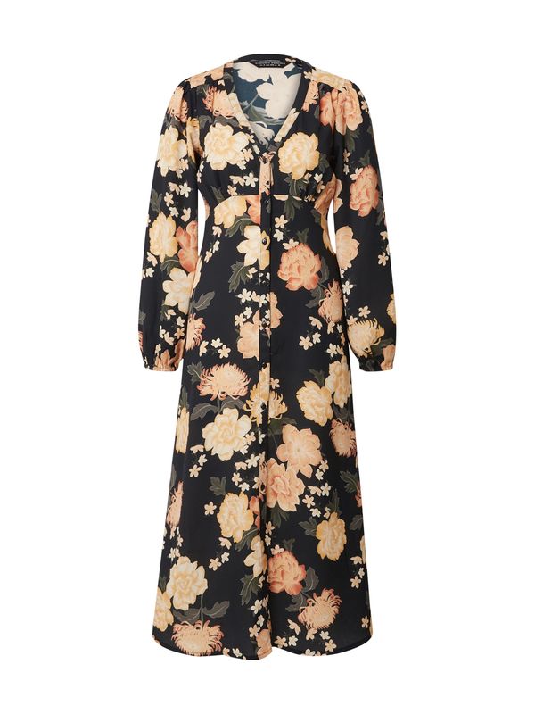 Dorothy Perkins Dorothy Perkins Košulja haljina  tamno zelena / breskva / crna