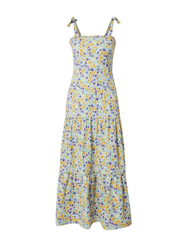 Dorothy Perkins Dorothy Perkins Ljetna haljina 'Ditsy'  zlatno žuta / petrol / lavanda / svijetloljubičasta