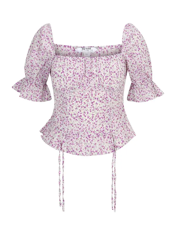 Dorothy Perkins Petite Dorothy Perkins Petite Bluza  zelena / ljubičasta / orhideja bijela / bijela