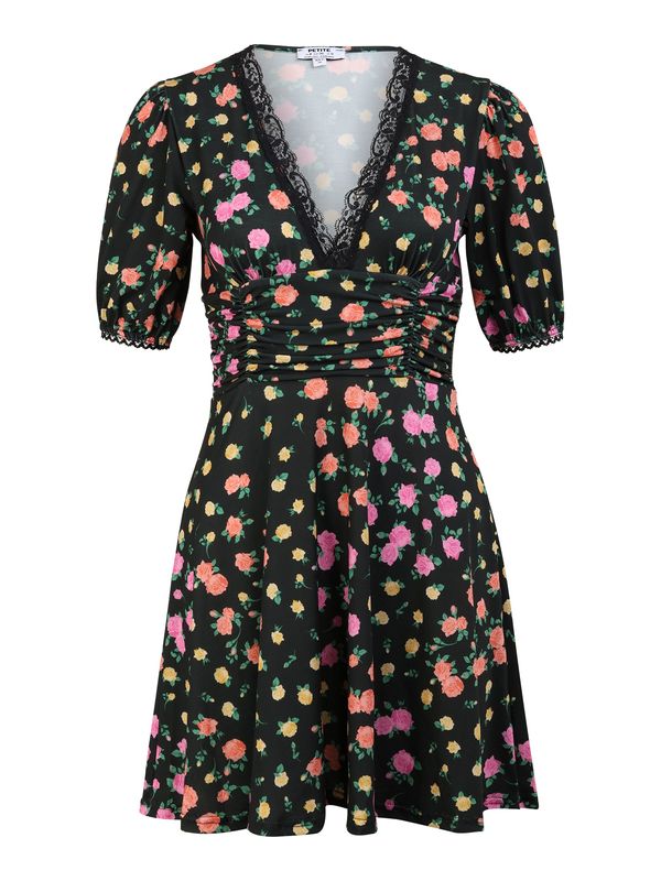 Dorothy Perkins Dorothy Perkins Petite Haljina  žuta / zelena / koraljna / roza / crna