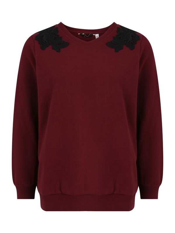 Dorothy Perkins Petite Dorothy Perkins Petite Sweater majica  burgund / crna