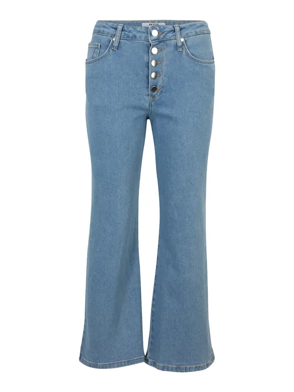 Dorothy Perkins Petite Dorothy Perkins Petite Traperice 'Petite Button Front Wide Leg Jeans'  svijetloplava