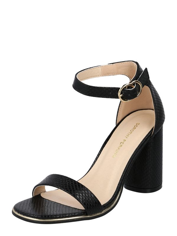 Dorothy Perkins Dorothy Perkins Sandale s remenčićima  zlatna / crna