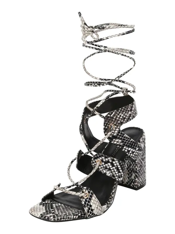 Dorothy Perkins Dorothy Perkins Sandale  tamo siva / crna / bijela