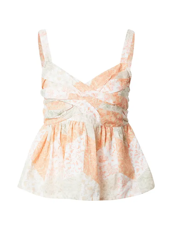 Dorothy Perkins Dorothy Perkins Top  pastelno zelena / narančasta / bijela