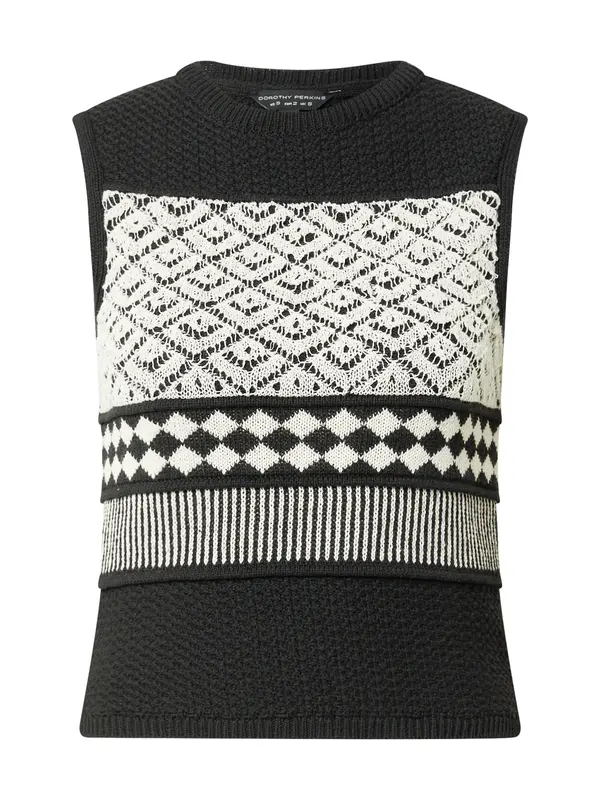 Dorothy Perkins Dorothy Perkins Top s naramenicama  crna / bijela