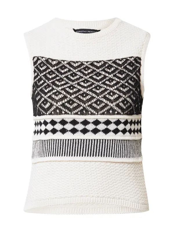Dorothy Perkins Dorothy Perkins Top s naramenicama  crna / bijela