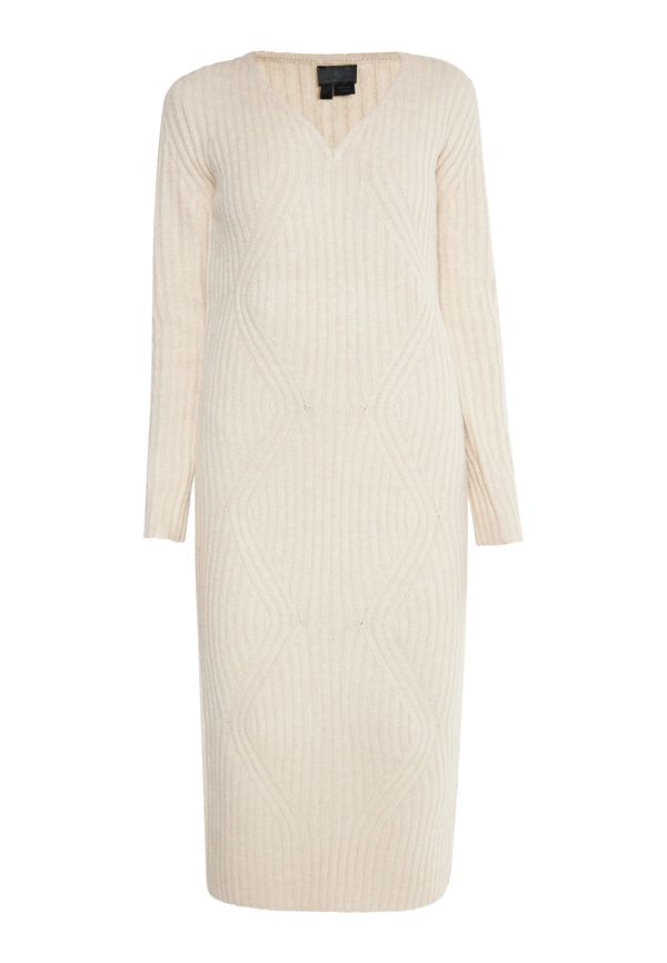 DreiMaster Klassik DreiMaster Klassik Pletena haljina 'Casnagie'  svijetlobež