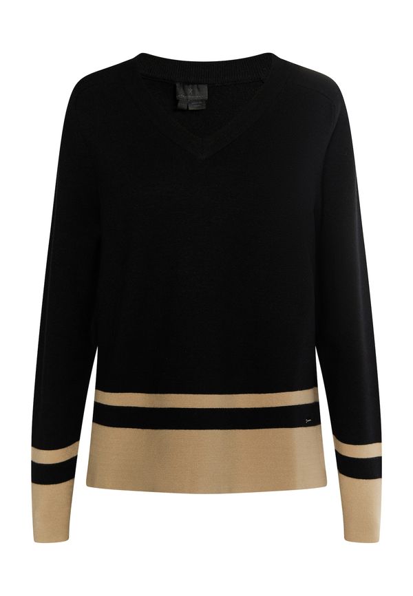 DreiMaster Klassik DreiMaster Klassik Pulover 'Baradello'  cappuccino / crna