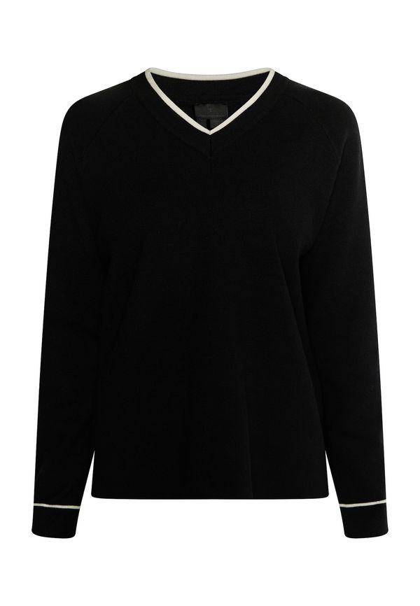 DreiMaster Klassik DreiMaster Klassik Pulover  crna / bijela