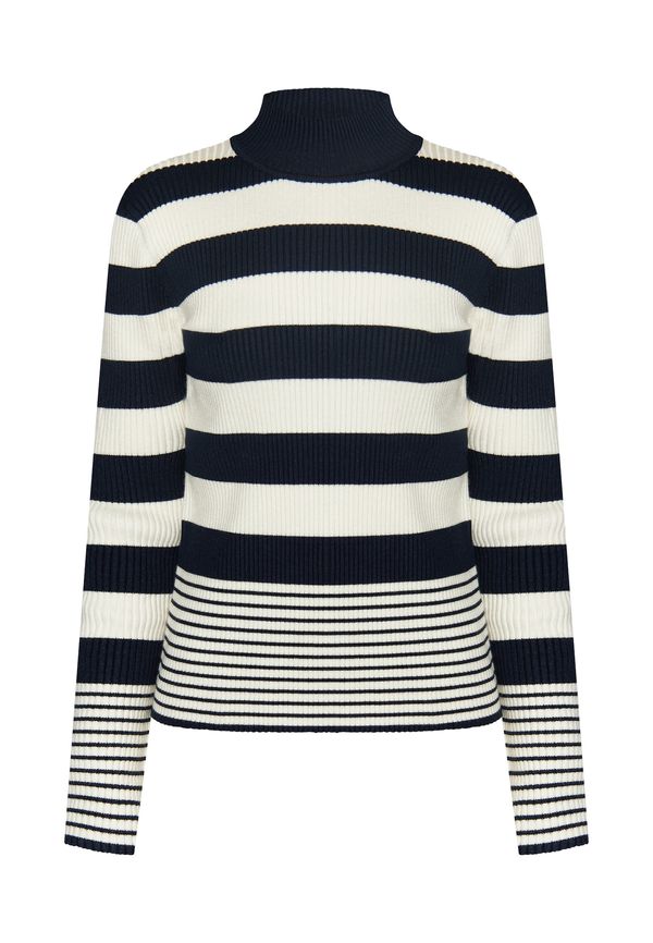 DreiMaster Klassik DreiMaster Klassik Pulover 'Ledkin'  morsko plava / vuneno bijela