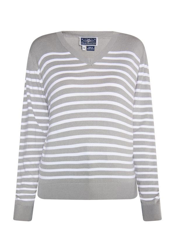 DreiMaster Maritim DreiMaster Maritim Pulover  siva / bijela