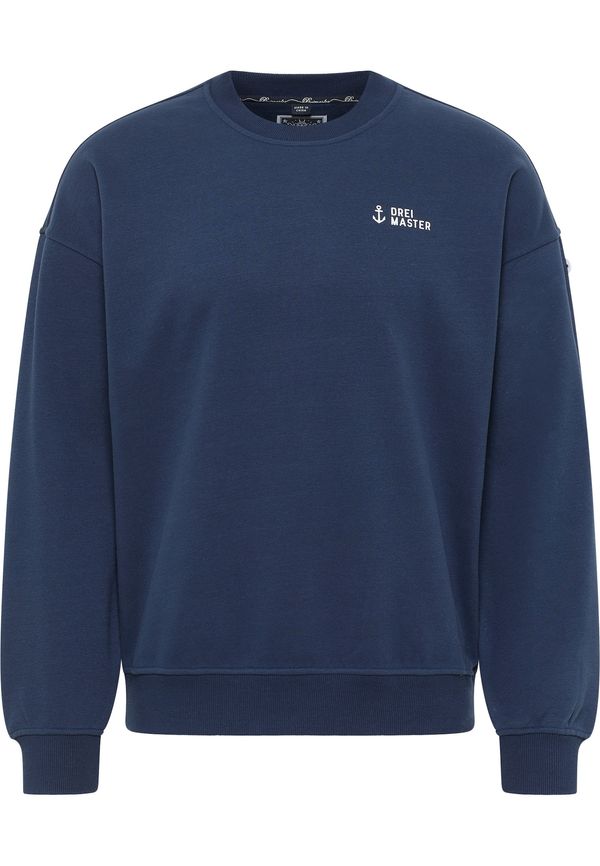 DreiMaster Maritim DreiMaster Maritim Sweater majica  morsko plava / bijela