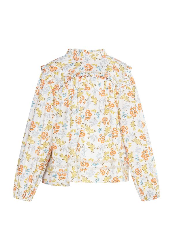 DreiMaster Vintage DreiMaster Vintage Bluza  svijetloplava / senf / narančasta / bijela