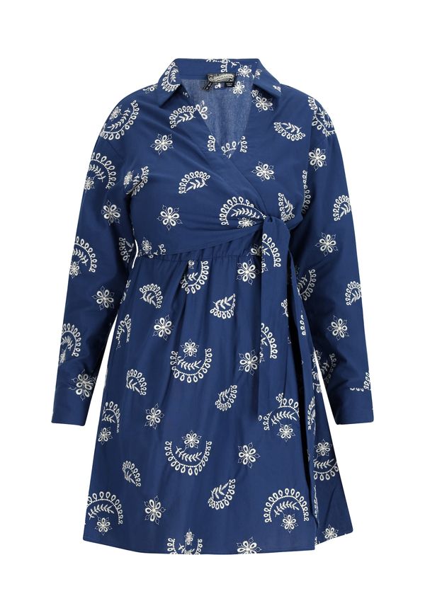 DreiMaster Vintage DreiMaster Vintage Haljina  noćno plava / bijela