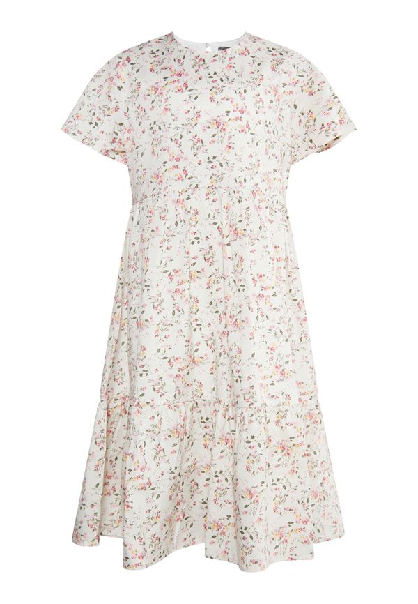 DreiMaster Vintage DreiMaster Vintage Haljina  zelena / roza / crvena / vuneno bijela