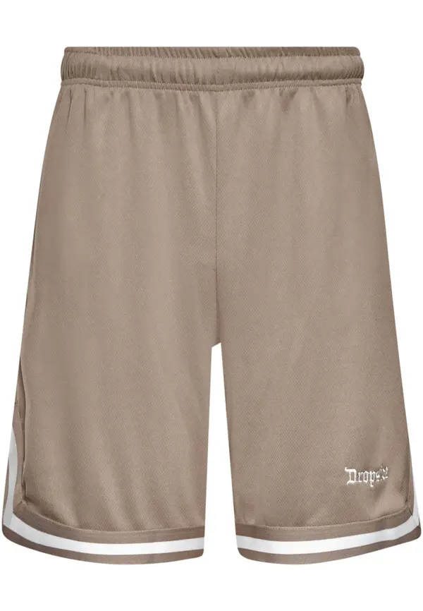 Dropsize Dropsize Hlače  taupe siva / bijela