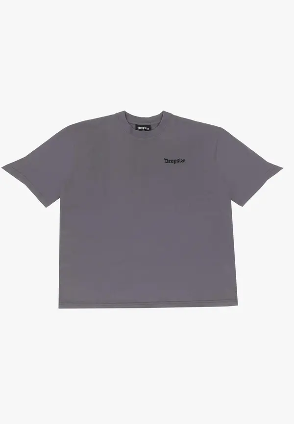 Dropsize Dropsize Majica  siva / crna