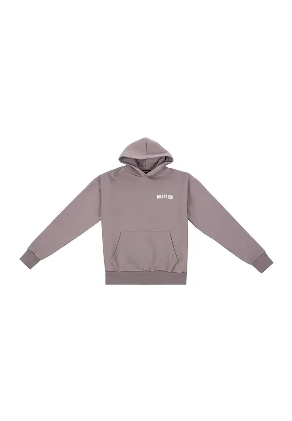 Dropsize Dropsize Sweater majica 'Elite Hustlers'  smeđa / bijela