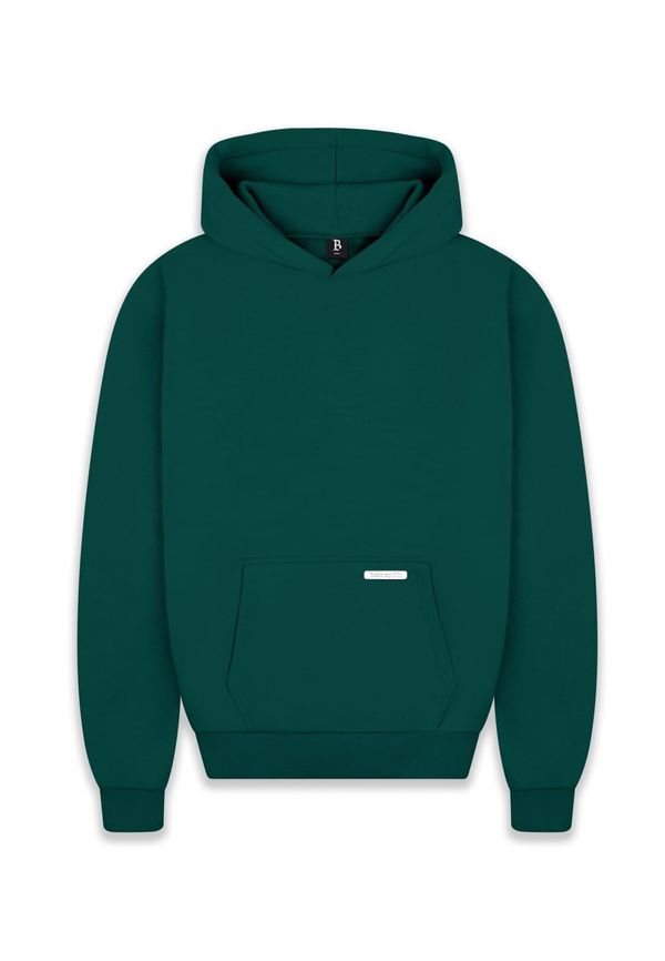 Dropsize Dropsize Sweater majica  smaragdno zelena / bijela