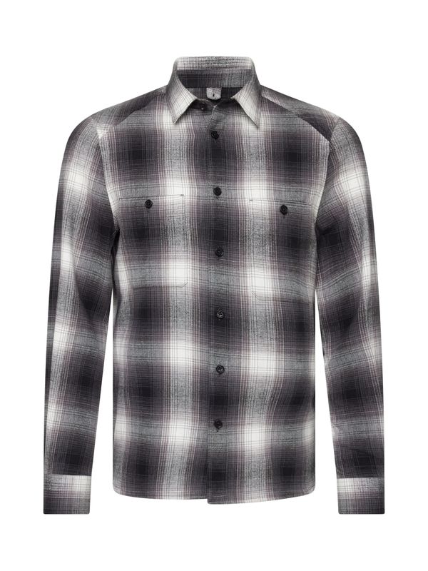 DRYKORN DRYKORN Košulja 'NOWEN'  siva / crna / bijela