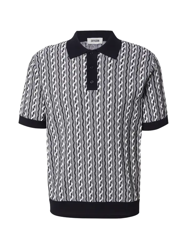 DRYKORN DRYKORN Pulover 'Tamian 10'  crna / bijela
