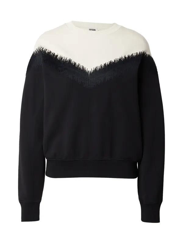 DRYKORN DRYKORN Sweater majica 'JANEA_P1 10'  crna / vuneno bijela