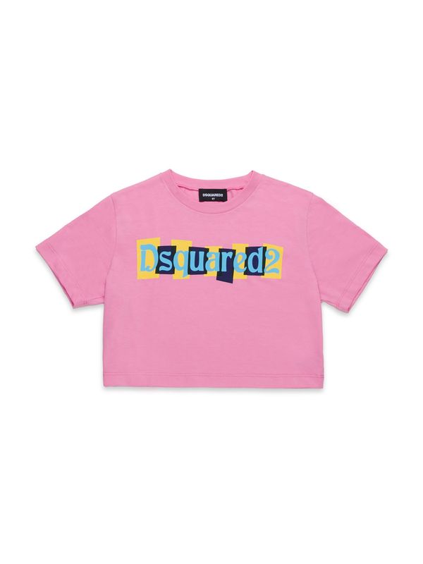 DSQUARED2 DSQUARED2 Majica  morsko plava / azur / narančasto žuta / svijetloroza