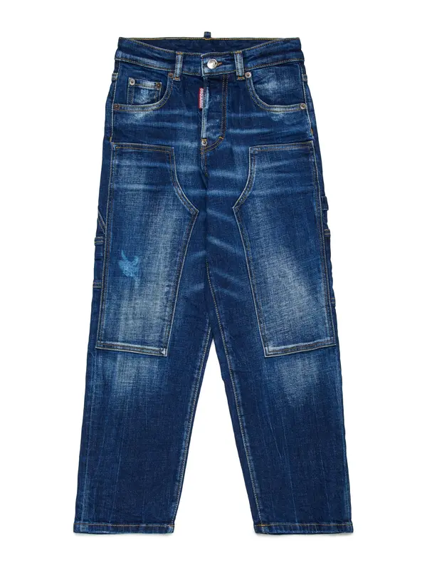 DSQUARED2 DSQUARED2 Traperice  plavi traper