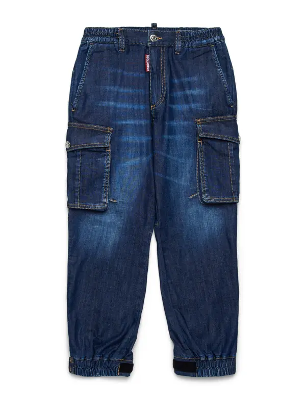 DSQUARED2 DSQUARED2 Traperice  plavi traper