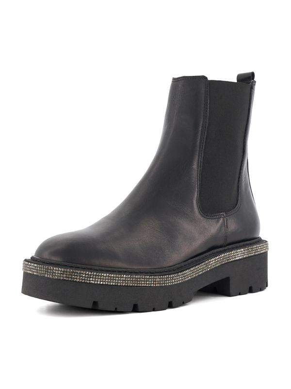 Dune LONDON Dune LONDON Chelsea čizme 'PANICS'  crna / srebro