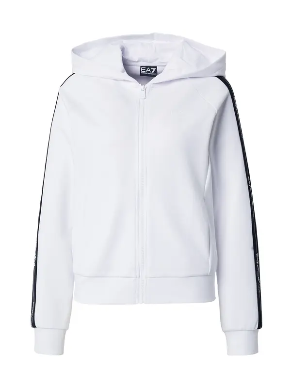 EA7 Emporio Armani EA7 Emporio Armani Gornji dio trenirke  crna / bijela
