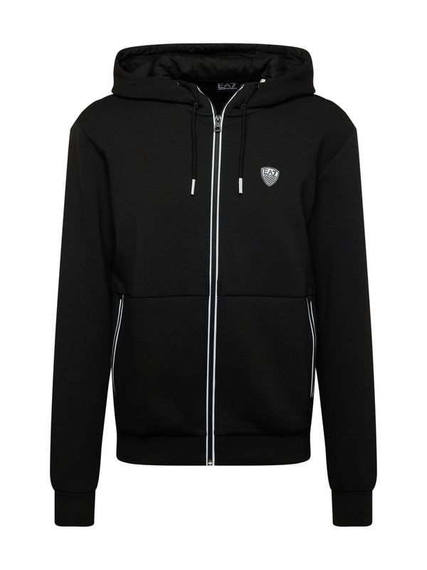 EA7 Emporio Armani EA7 Emporio Armani Gornji dio trenirke  crna / bijela