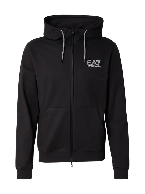 EA7 Emporio Armani EA7 Emporio Armani Gornji dio trenirke  crna / bijela
