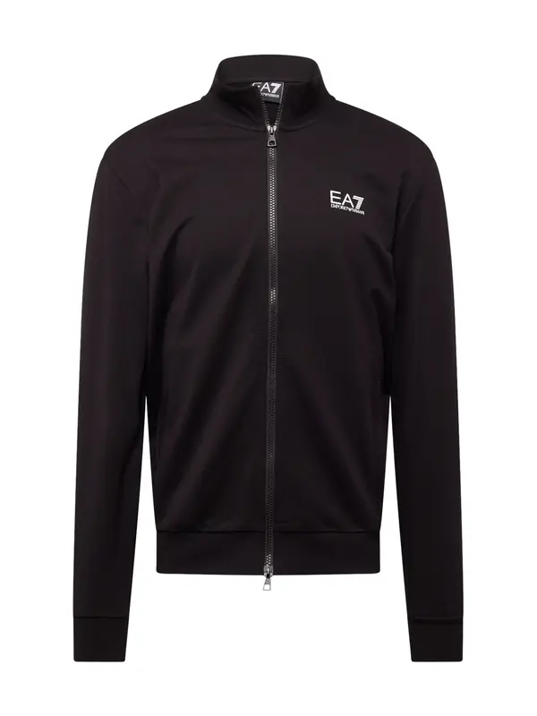 EA7 Emporio Armani EA7 Emporio Armani Gornji dio trenirke  crna / bijela