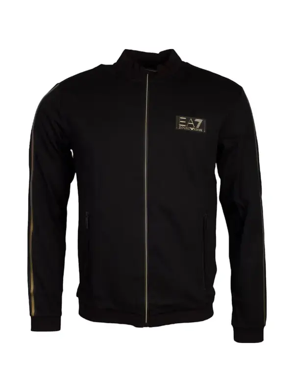 EA7 Emporio Armani EA7 Emporio Armani Gornji dio trenirke  crna / bijela