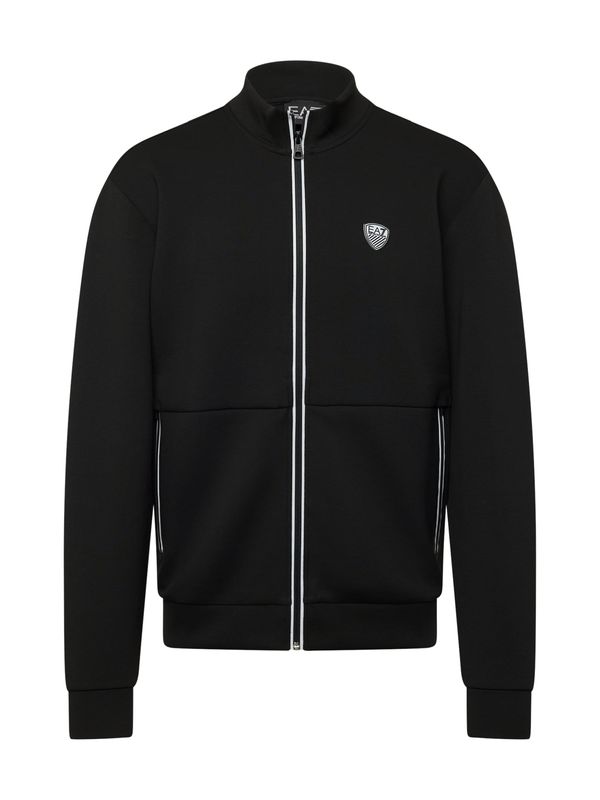 EA7 Emporio Armani EA7 Emporio Armani Gornji dio trenirke  crna / bijela