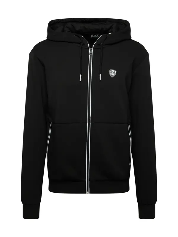 EA7 Emporio Armani EA7 Emporio Armani Gornji dio trenirke  crna / bijela