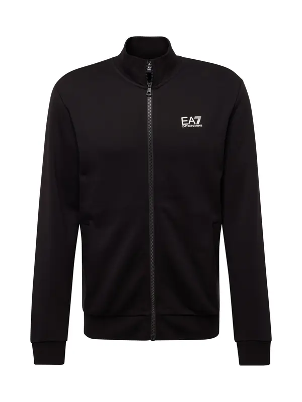 EA7 Emporio Armani EA7 Emporio Armani Gornji dio trenirke  crna / bijela