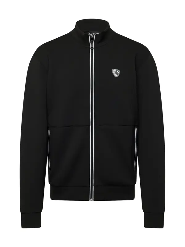 EA7 Emporio Armani EA7 Emporio Armani Gornji dio trenirke  crna / bijela