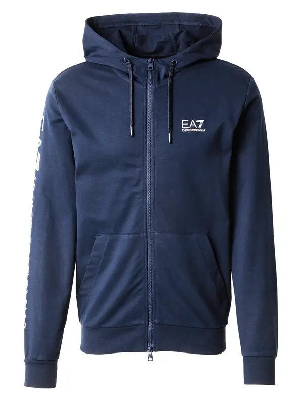 EA7 Emporio Armani EA7 Emporio Armani Gornji dio trenirke  mornarsko plava / bijela